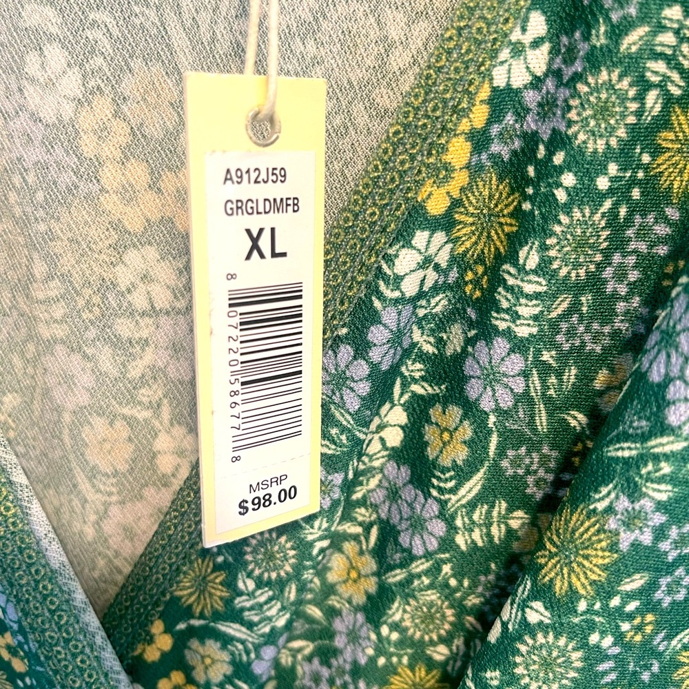 MAX STUDIO RUFFLE MAXI FAUX WRAP DRESS - Picture 4 of 12